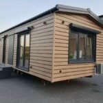 Container casa mobile semi arredato 1 Camera da letto, un bagno e un soggiorno con cucina 3218dq-dg
